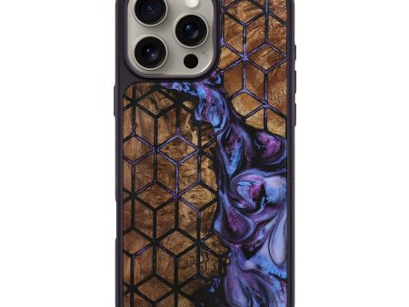 iPhone 16 Pro Max Wood+Resin Phone Case - Sophie (Pattern, 723028) For Cheap