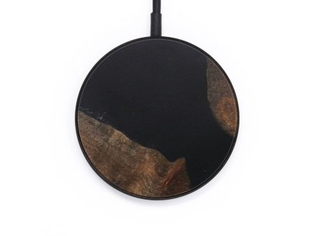 Circle Wood+Resin Wireless Charger - Amara (Pure Black, 722972) Sale