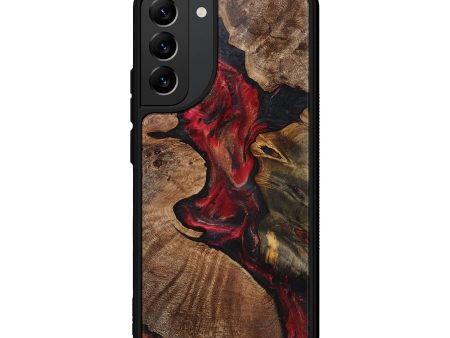 Galaxy S22 Plus Wood+Resin Phone Case - Grover (Red, 721921) Online Hot Sale