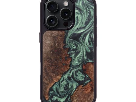 iPhone 16 Pro Wood Phone Case - Anderson (Green, 724317) Discount