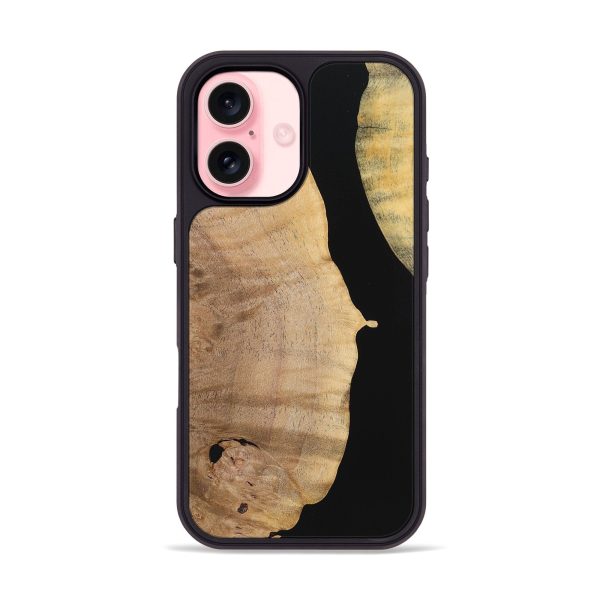 iPhone 16 Wood Phone Case - Bryce (Pure Black, 723925) Online Hot Sale