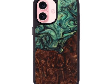 iPhone 16 Wood Phone Case - Alejandra (Green, 725412) Online Sale