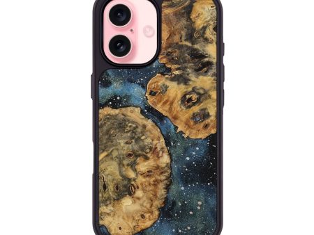 iPhone 16 Wood+Resin Phone Case - Dan (Cosmos, 721843) Online Sale