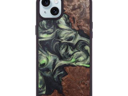 iPhone 15 Plus Wood Phone Case - Barrett (Green, 725208) Supply