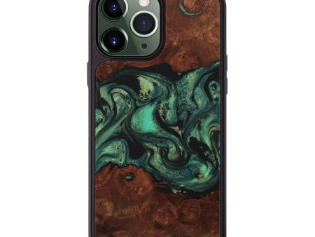 iPhone 13 Pro Max Wood Phone Case - Mia (Green, 725355) Online