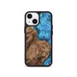 iPhone 13 mini Wood+Resin Phone Case - Jax (Blue, 721684) For Cheap