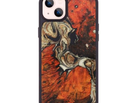 iPhone 14 Plus Wood+Resin Phone Case - Clarence (Black & White, 722140) Cheap