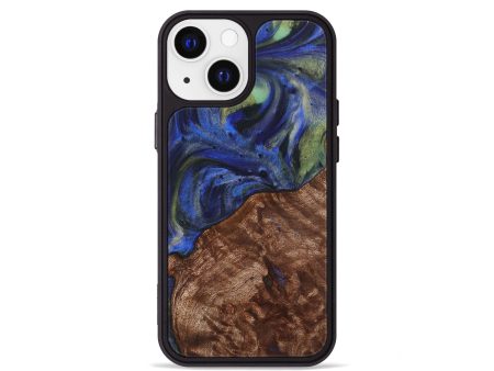 iPhone 13 mini Wood Phone Case - Nolan (Blue, 726073) Online Hot Sale