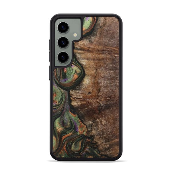 Galaxy S24 Plus Wood+Resin Phone Case - Sallie (Green, 720967) Online now