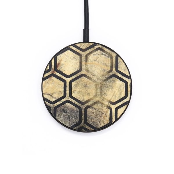 Circle Wood+Resin Wireless Charger - Jacquelyn (Pattern, 722898) Sale