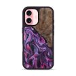 iPhone 16 Wood+Resin Phone Case - Finn (Purple, 722353) Discount