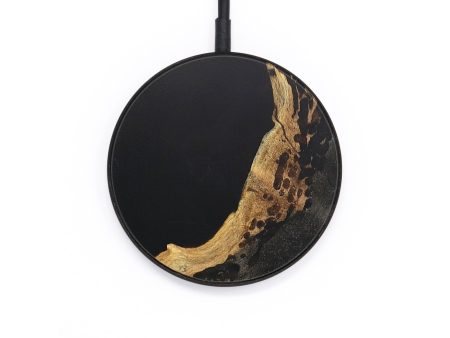 Circle Wood+Resin Wireless Charger - Braydon (Pure Black, 722916) Online