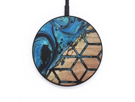 Circle Wood+Resin Wireless Charger - Ernest (Pattern, 722925) Online now