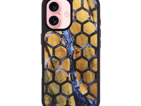 iPhone 16 Wood+Resin Phone Case - Khalil (Pattern, 722696) on Sale