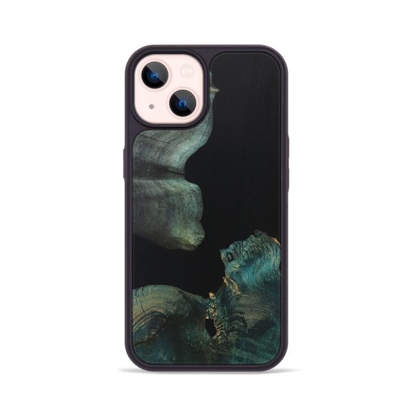 iPhone 14 Wood Phone Case - Emerson (Pure Black, 723319) Online Sale