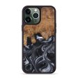 iPhone 13 Pro Max Wood+Resin Phone Case - Delilah (Black & White, 722141) Online now