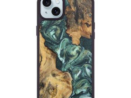 iPhone 15 Plus Wood Phone Case - Fern (Green, 725237) Discount