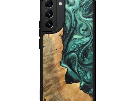 Galaxy S22 Plus Wood Phone Case - Cheri (Green, 725302) Sale