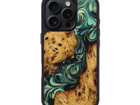 iPhone 16 Pro Wood Phone Case - Arlo (Green, 725430) Fashion