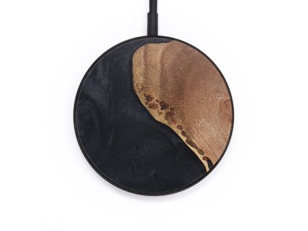 Circle Wood+Resin Wireless Charger - Bridget (Pure Black, 722909) Supply