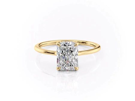 The Maia Set With A 1.5 Carat Radiant Moissanite Online now