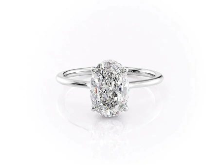 The Maia Set With A 4.5 Carat Oval Moissanite on Sale