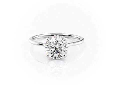 The Maia Set With A 4 Carat Round Moissanite Online