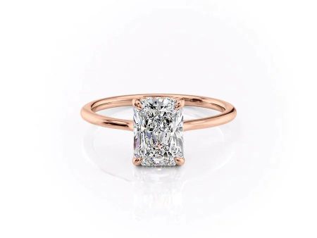 The Maia Set With A 2.5 Carat Radiant Moissanite on Sale