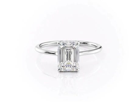 The Maia Set With A 2.5 Carat Emerald Moissanite For Cheap