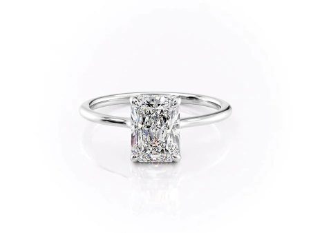 The Maia Set With A 4.5 Carat Radiant Moissanite For Cheap