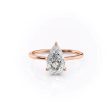 The Maia Set With A 3 Carat Pear Moissanite Online