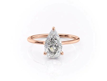 The Maia Set With A 3 Carat Pear Moissanite Online