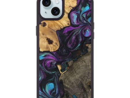 iPhone 15 Plus Wood Phone Case - Gregory (Purple, 725673) Fashion