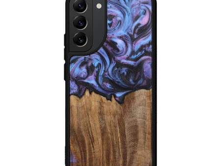 Galaxy S22 Plus Wood Phone Case - Fernanda (Purple, 724837) Supply