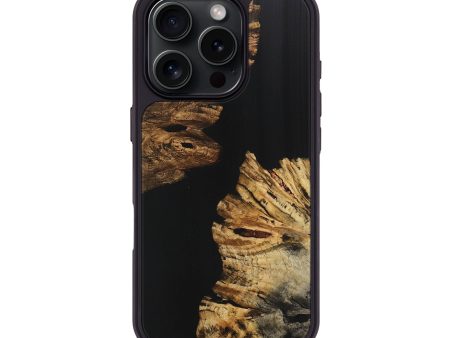 iPhone 16 Pro Wood Phone Case - Sherri (Pure Black, 725966) Sale