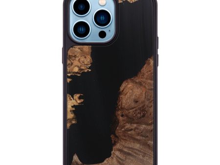 iPhone 14 Pro Max Wood Phone Case - Isaiah (Pure Black, 725962) Online Sale