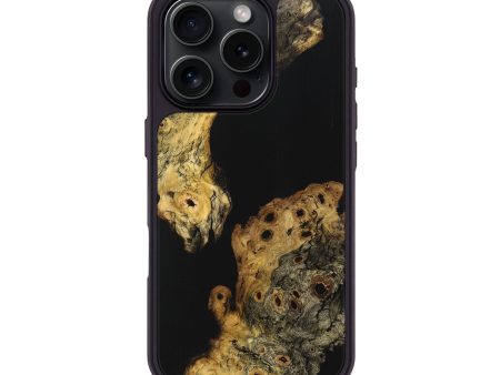 iPhone 16 Pro Wood Phone Case - Frankie (Pure Black, 725954) Cheap