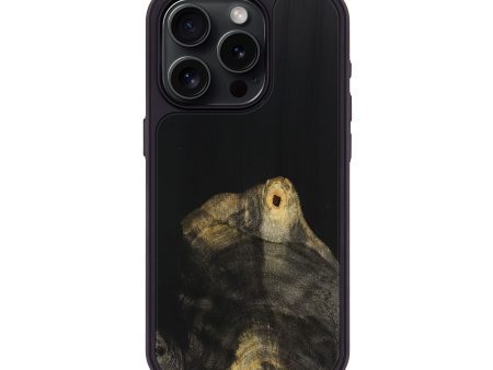 iPhone 15 Pro Wood Phone Case - Pauline (Pure Black, 725964) For Discount