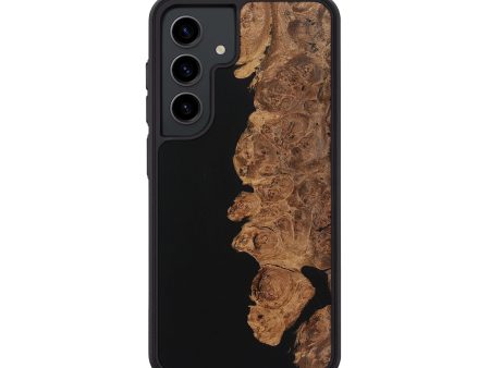 Galaxy S24 Wood Phone Case - Elyse (Pure Black, 725957) Sale